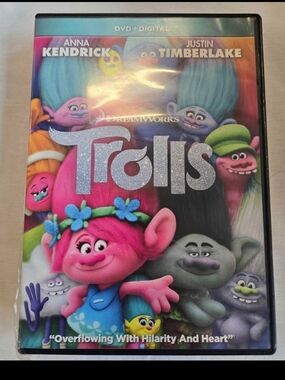 DreamWorks Trolls DVD – Pink & Blue Character Cover